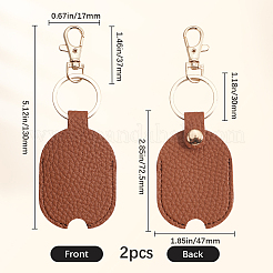 Комплект брелка из искусственной кожи&nbsp;FIND-WH20003-84B