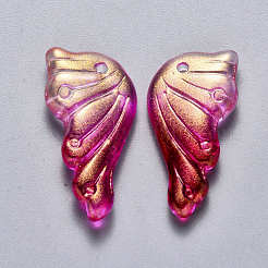 Прозрачный лак окрашенные стеклянные подвески&nbsp;GLAA-S190-010A-03