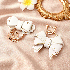 2 шт. 2 стиля подвеска-бантик из искусственной кожи&nbsp;HJEW-SP0001-23B