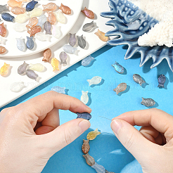 90 шт. нити из матовых стеклянных бусин 9 цветов&nbsp;GLAA-SC0002-86