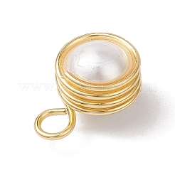 Подвески из круглой медной проволоки с ракушками и жемчугом&nbsp;PALLOY-JF03262-02