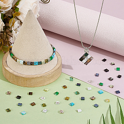 160шт 16 стиля стеклянные бусины с 2 отверстиями&nbsp;SEED-PH0002-70