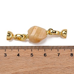 Стойка из латуни с покрытием и топазовым нефритом&nbsp;KK-B103-10G