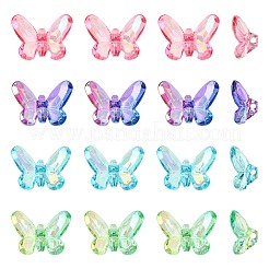 36 шт. 12 стиля гальванизированных прозрачных акриловых бусин&nbsp;PACR-CJ0001-42