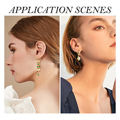 16 шт. 4 стиля латунных сережек-колец&nbsp;KK-TA0002-77