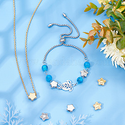 16 шт. 4 бусины из нержавеющей стали 304&nbsp;STAS-DC0005-33