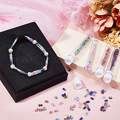 320шт 4 цвета непрозрачные стеклянные бусины с 2 отверстиями&nbsp;SEED-CN0001-22