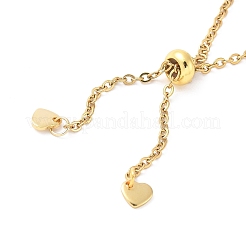 8шт 2 стиля регулируемый слайдер браслет из нержавеющей стали 304 изготовление&nbsp;AJEW-PH0011-83