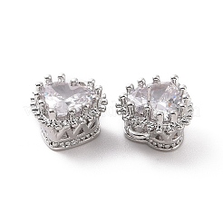 Подвески из латуни с прозрачным стеклом&nbsp;KK-E068-VF189