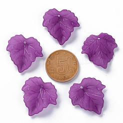 Осенняя тема прозрачные матовые акриловые подвески&nbsp;LS-X-PAF002Y-26