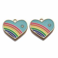 Подвески из эмали и сплава&nbsp;LS-ENAM-T011-108C-NR