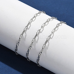 304 нержавеющая сталь скрепки цепи браслеты для женщин&nbsp;BJEW-U043-01P