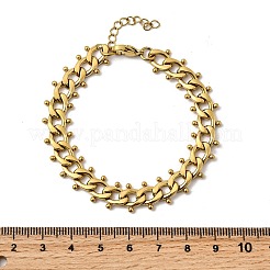 Браслеты-цепочки из нержавеющей стали 304 в стиле панк для женщин&nbsp;BJEW-A044-01G