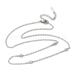 Ожерелья из нержавеющей стали 304 для женщин и мужчин&nbsp;NJEW-K292-01K-P