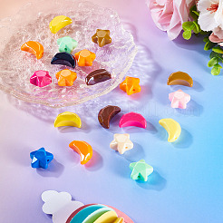 20шт 2 стиля непрозрачные акриловые бусины&nbsp;OACR-TA0002-98