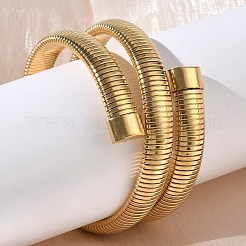 Браслеты-змейки из нержавеющей стали 304&nbsp;BJEW-F522-01G