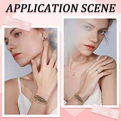 16шт. браслет-сателлит из нержавеющей стали для женщин&nbsp;BJEW-SP0001-16A