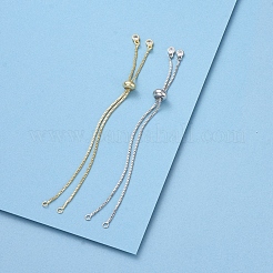 Покрытие стойки экологически чистое изготовление браслетов из латуни-цепочки&nbsp;KK-CJ0001-27