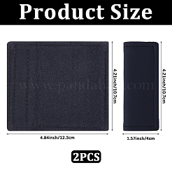 2 шт. защитный чехол для ручки двери автомобиля из искусственной кожи&nbsp;AJEW-CL0002-56C