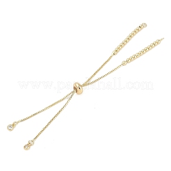 Стойка покрытие латунь прозрачный кубический цирконий слайдер браслет изготовление&nbsp;LS-KK-H509-01G