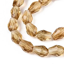 Прозрачные стеклянные бусины&nbsp;GLAA-R024-6x8mm-14