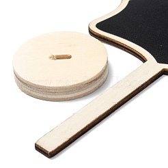 Вывески на доске из самшита с цветами&nbsp;WOOD-F010-06