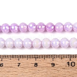 Антикоррозийные гальванические стеклянные бусины&nbsp;GLAA-N056-6mm-03