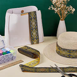 Вышивка полиэфирными лентами в этническом стиле&nbsp;OCOR-WH0060-87