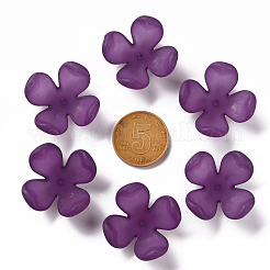 Матовые акриловые колпачки из бисера MACR-S371-06A-743