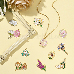 20шт 10 стиля подвески из сплава с эмалью&nbsp;ENAM-SC0006-74