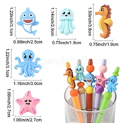 15шт 5 стиля силиконовые бусины&nbsp;SIL-YW0002-38