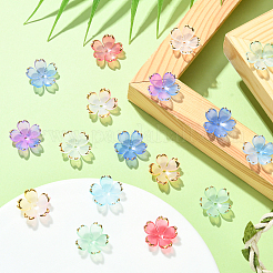 160шт 8 цвета акриловые колпачки для бусин&nbsp;OACR-CJ0001-47