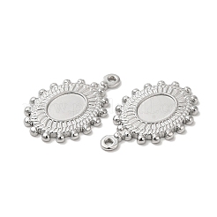 Подвеска-кабошон из не тускнеющей нержавеющей стали 304&nbsp;STAS-H214-11P