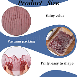 10 ярд прозрачного полиэстерового кружева с плиссировкой&nbsp;OCOR-GF0004-74H
