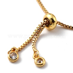 Регулируемые браслеты-слайдеры из латуни BJEW-L652-23-G