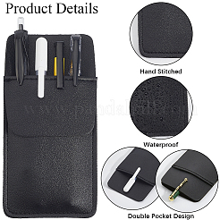 Прямоугольный кожаный чехол для ручки&nbsp;DIY-WH20007-276I