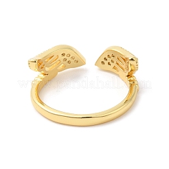 Прозрачные крылышки из кубического циркония&nbsp;RJEW-L106-011G