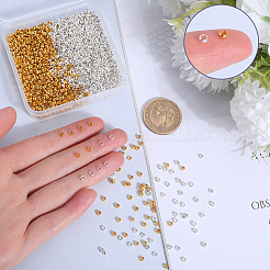 2000 шт. 2 цвета латунные обжимные бусины&nbsp;KK-SP0001-83