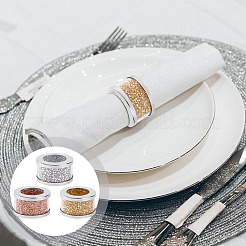 4 набор 3-х цветных железных колец для салфеток&nbsp;AJEW-PH0012-26