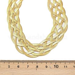 201 ожерелье из нержавеющей стали с цепочкой&nbsp;LS-NJEW-H085-01G