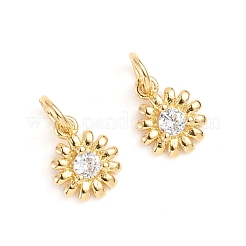 Латунные микро проложить кубического циркония подвески&nbsp;ZIRC-E164-16G