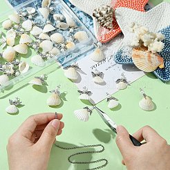 50шт 10 стиля подвески из ракушек и сплавов&nbsp;PALLOY-CJ00044