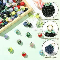 100шт прорезиненные подвески из абс-пластика&nbsp;KY-CJ0002-14