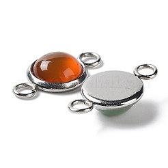 Шармы-соединители из натуральных и синтетических камней&nbsp;G-D059-01F