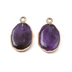 Подвески из натурального аметиста &nbsp;G-N326-130-06