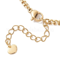 Изготовление браслета из цепей панцирного плетения из нержавеющей стали 304 толщиной 3 мм&nbsp;AJEW-JB01464-02