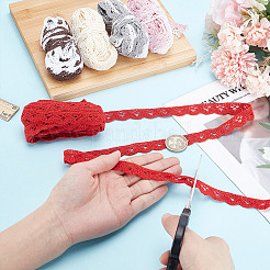 30 ярд двухцветной хлопковой плетеной волнистой кружевной ленты&nbsp;OCOR-NB0002-26