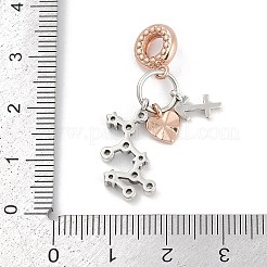 Латунные подвески с кубическим цирконием европейские бусины&nbsp;LS-KK-Q015-01K