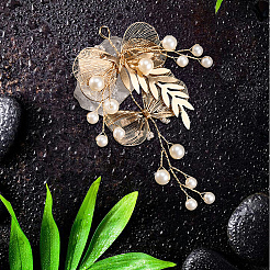 Сплав с пластиковыми перламутровыми украшениями&nbsp;FIND-WH20030-11C-G