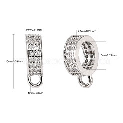 Латунные поручни из кубического циркония с микропаве&nbsp;ZIRC-K070-44P